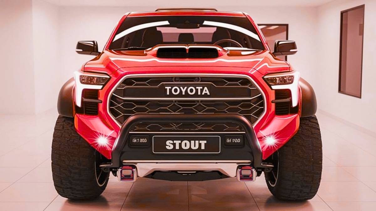 Toyota Stout 2027 Concept interior futurista exterior robusto y sonido envolvente